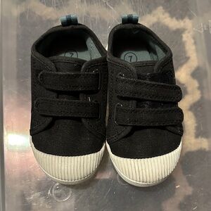 Cat & Jack Black Sneakers with White Soles